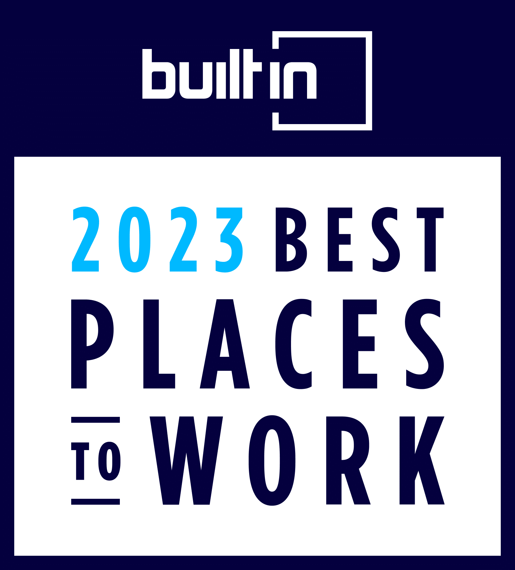 Logiwa award badge for 2023 best place to work
