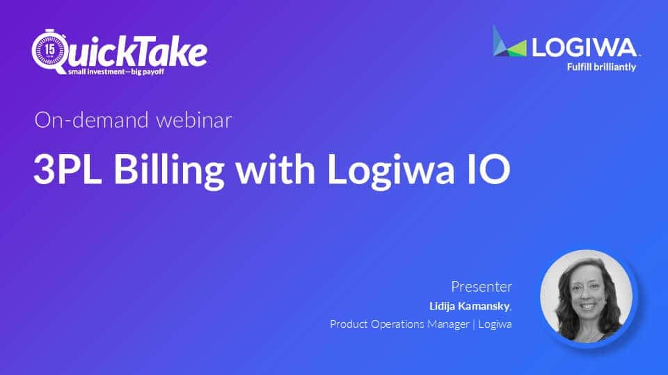 3PL Billing with Logiwa IO