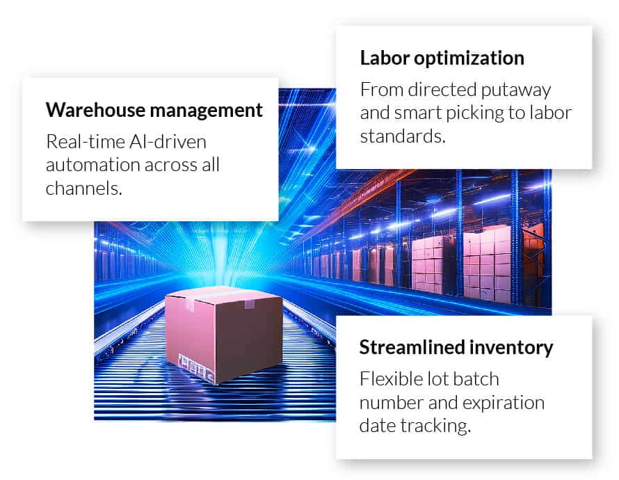 Automated grocery warehouse management software (WMS) for faster, more accurate deliveries