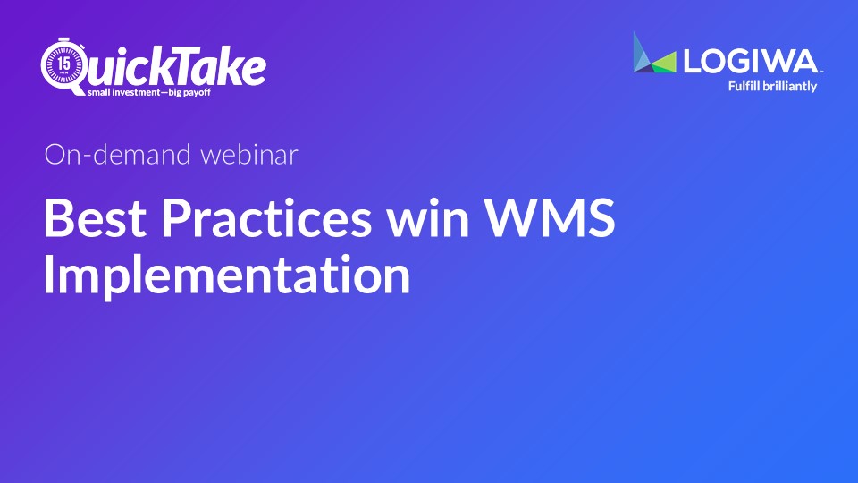 Best Practices win WMS Implementation