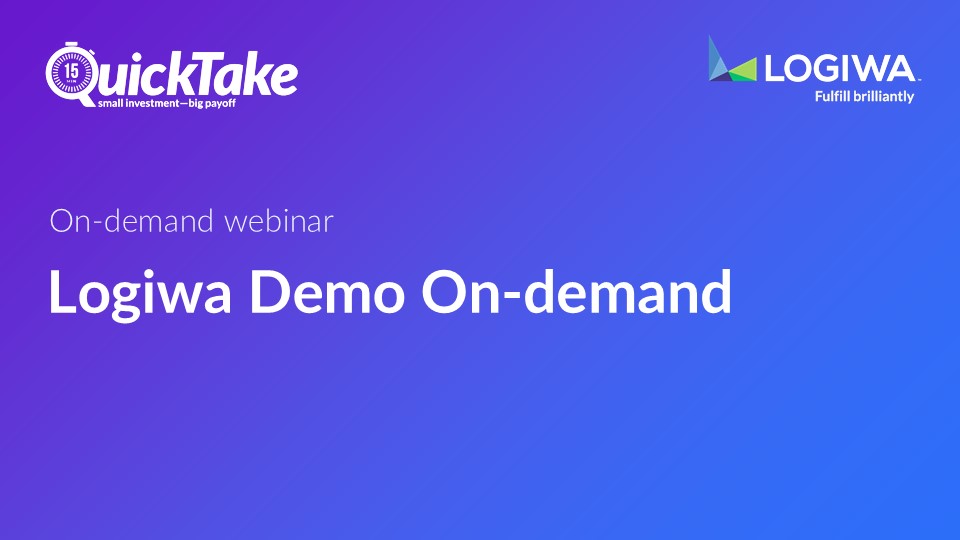 Logiwa Demo On-demand