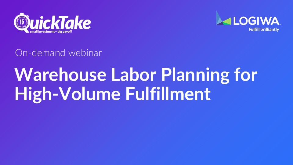 Warehouse Labor Planning for High-Volume Fulfillment